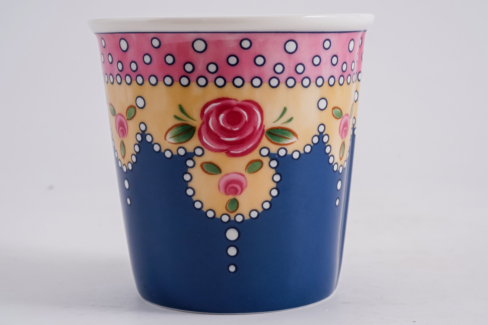Flora hand-painted rose cup